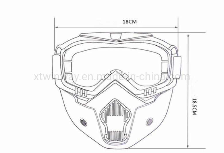 Unisex Skiing Motorcycle Parts Face Mask Windproof Removable