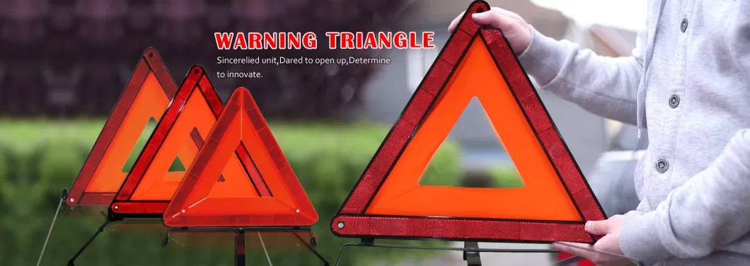 Multiple Repurchase PMMA Windproof High Reflection DOT Approved Car Repair Warning Triangles