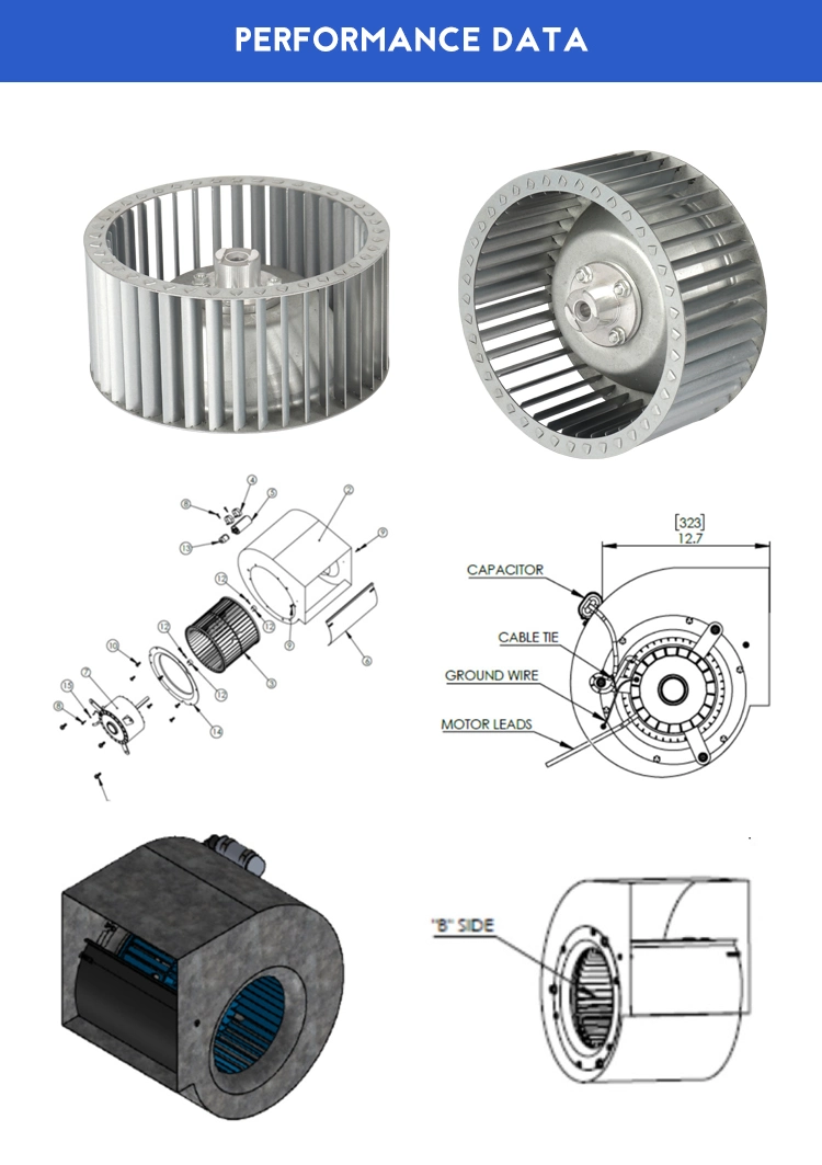 Industrial Ventilation Centrifugal Plastic Fan Impeller