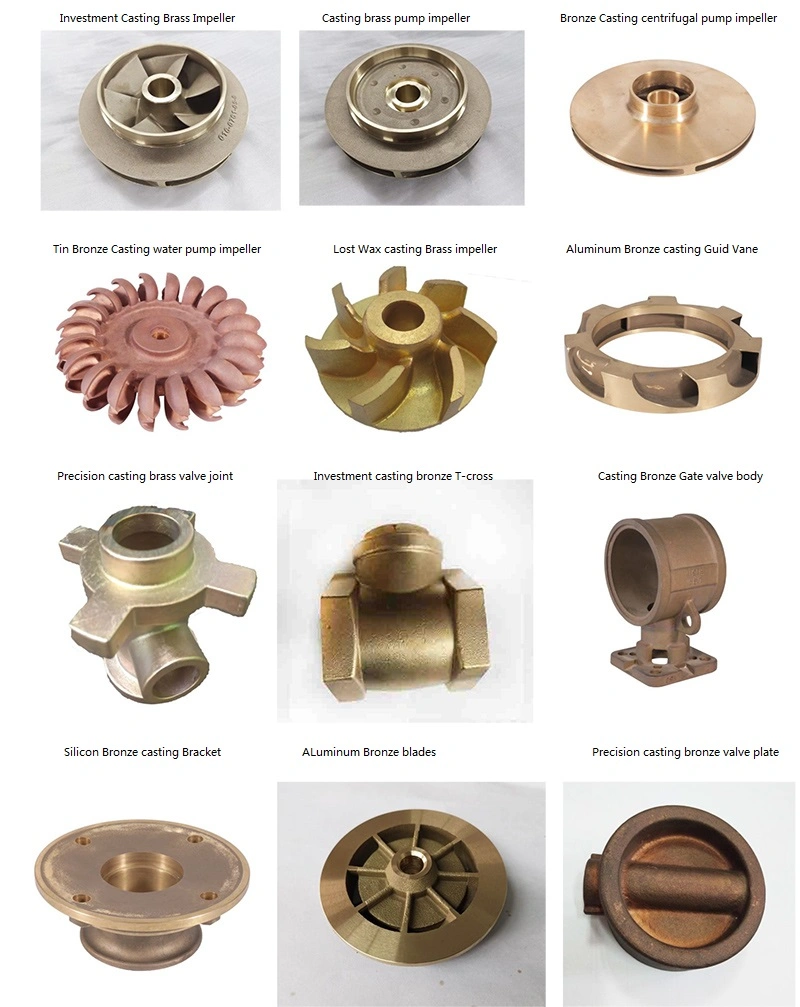 Stainless Steel/Bronze/Brass/Copper Pump Impeller/Turbine Made by Investment Casting/Lost Wax Casting/Precision Casting/Sand Casting