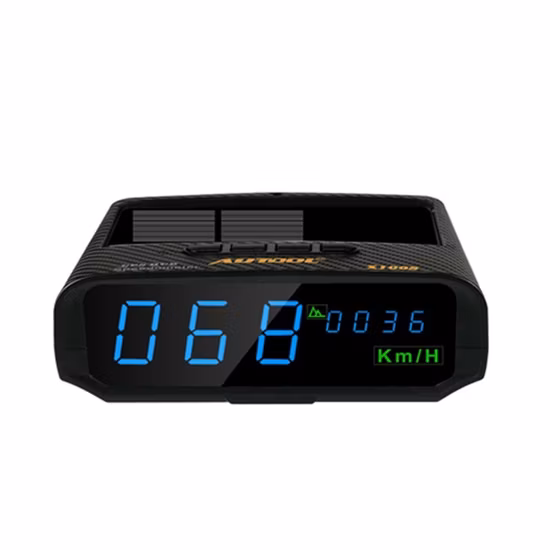 X100s Universal Car Hud Head up Display Autos Vehicle Safe Driving Over-Speed Warning Altitude Speedometer Device Blue