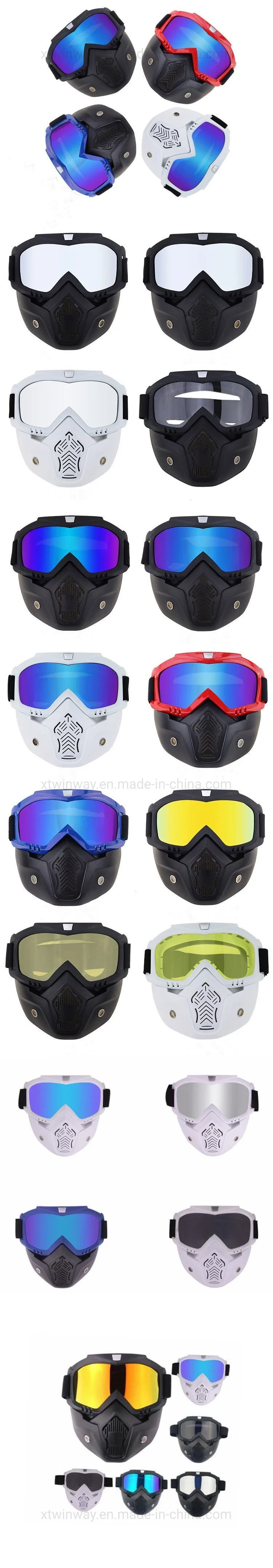 Unisex Skiing Motorcycle Parts Face Mask Windproof Removable