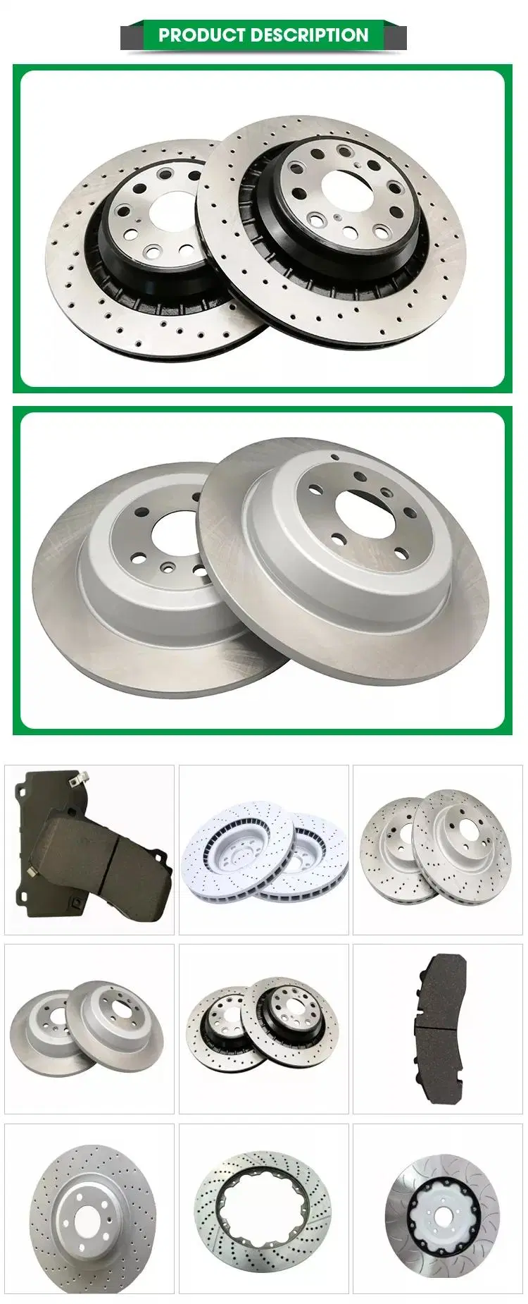Customized Auto Spare Parts Cast Iron Brake Disc Rotor Brake