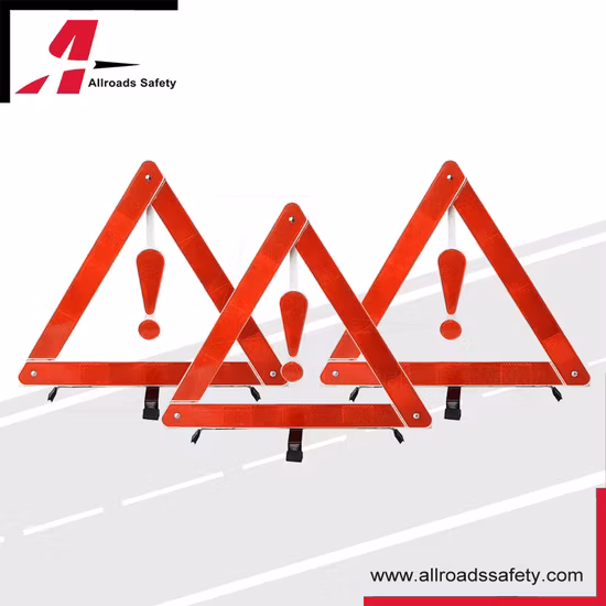 Multiple Repurchase PMMA Windproof High Reflection DOT Approved Car Repair Warning Triangles